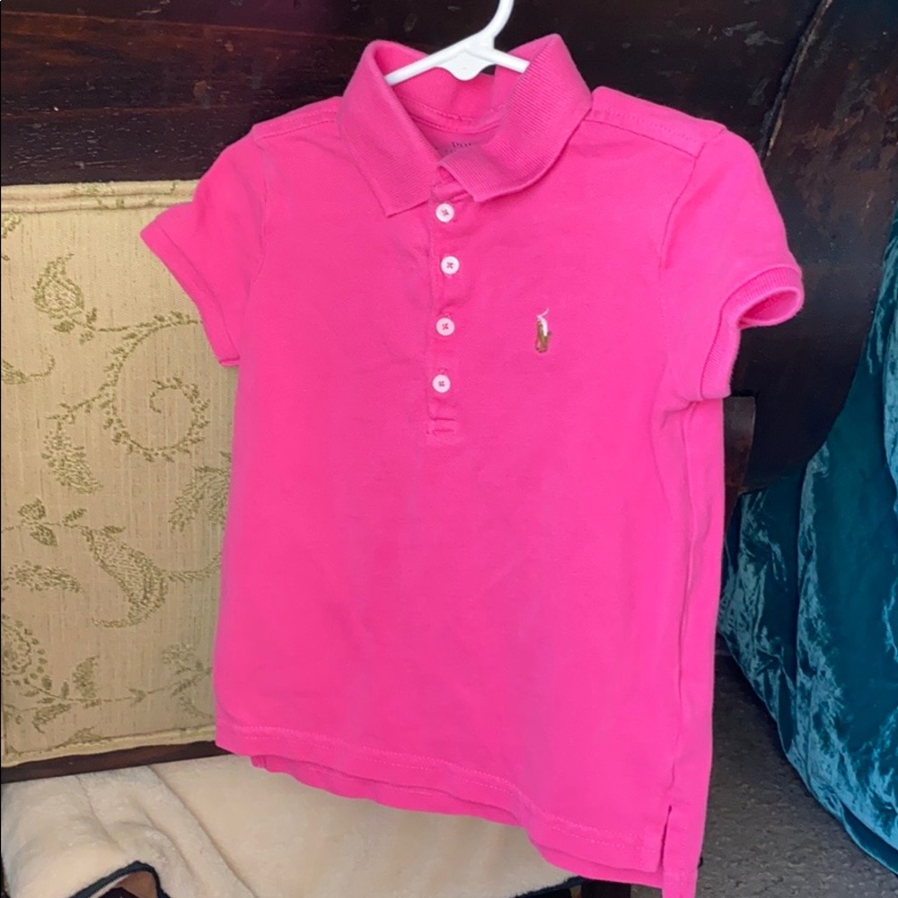 Pink polo shirt